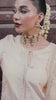 Short video mini reel showcasing delicate neckline embroidery and keyhole detail of the Badami cream suit from the Khat collection by INEJ.